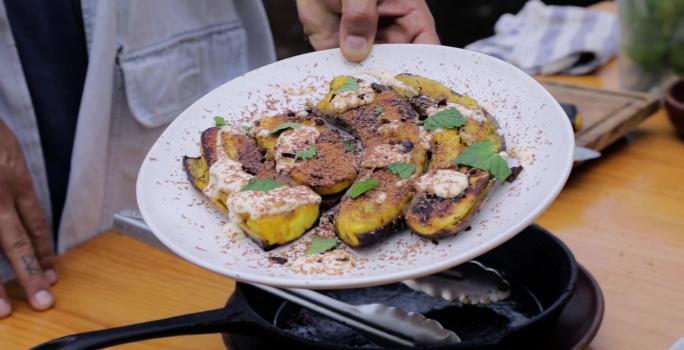 Plátanos Maduros con Natilla