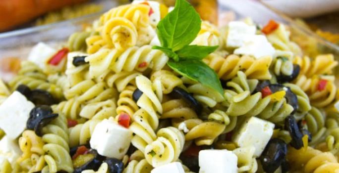 Ensalada de pasta a la griega