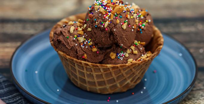 helado de chocolate