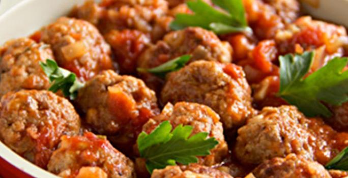Bolitas de carne en salsa pomodoro