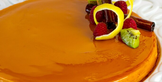 Flan de Limón