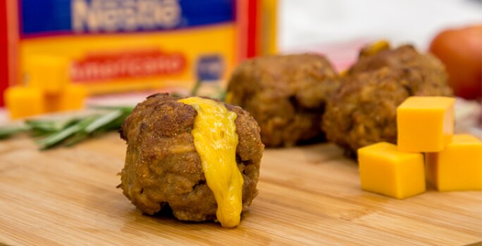 Albondigas rellenas de queso
