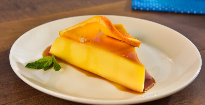 Flan de Naranja