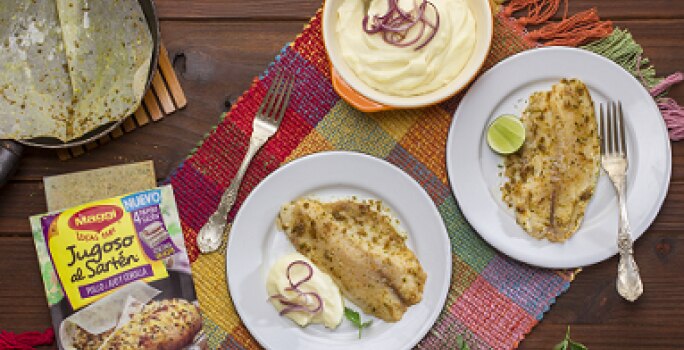 Filete de pescado al ajo y cebolla | Recetas Nestlé Filete de pescado al ajo y cebolla | Recetas Nestlé
