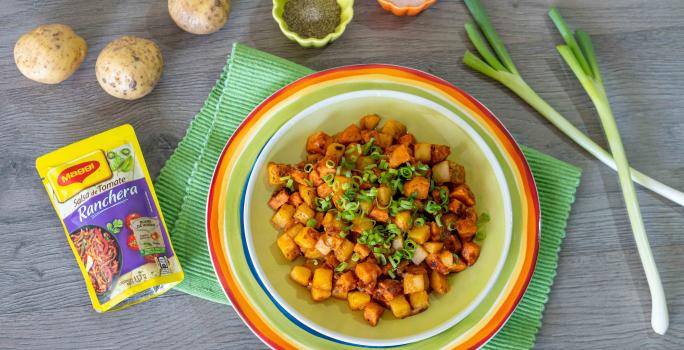 Papas Salteadas Con Chorizo