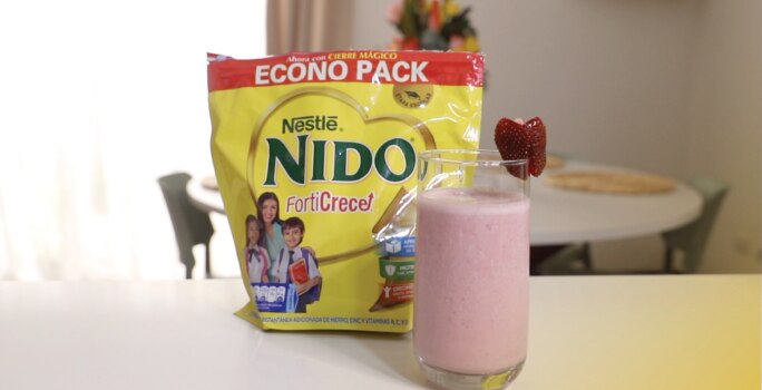 Batido de Banana y Fresa