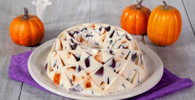 Gelatina mosaico halloween
