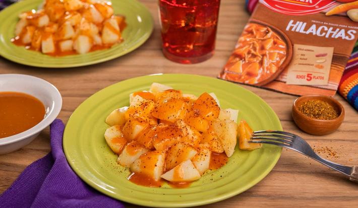 Papas Bravas con Salsa de Hilachas