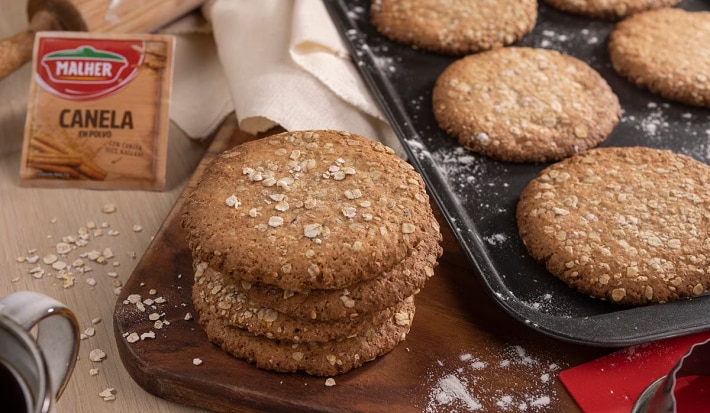 Receta galletas de avena con canela