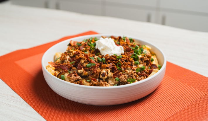 Chili Papas con Carne y Sazón Intenso