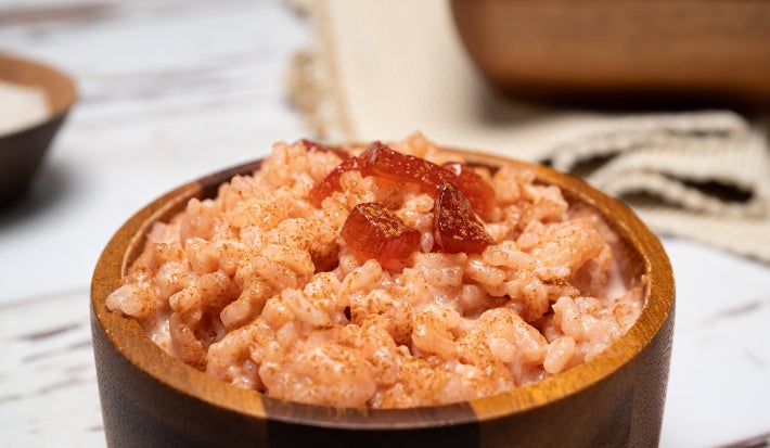 Arroz con Leche y Corazón de Guayaba