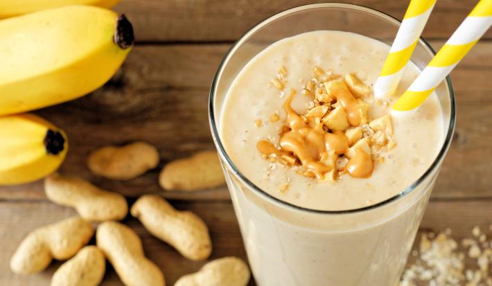 Batido de Banana y Mantequilla de Maní