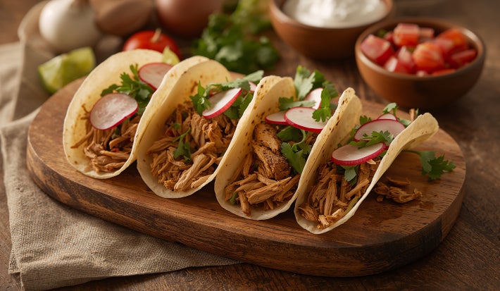 tacos de pollo