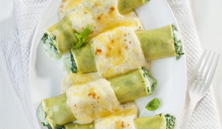 canelones de espinaca