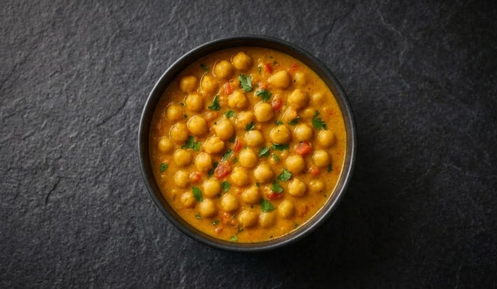 Curry ligero de garbanzos