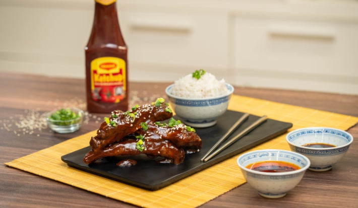 Costillas agridulces estilo chino