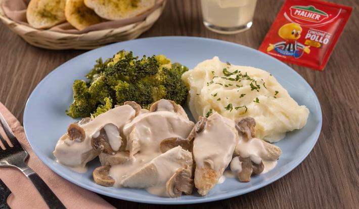 Pollo con Hongos