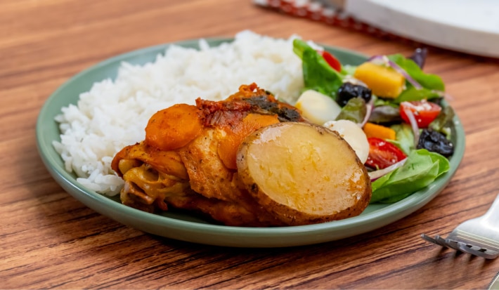 Bolsillos de pollo al achiote Sabor y Color