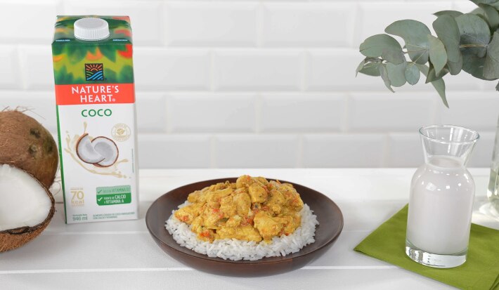 pollo en salsa de curry y coco pollo en salsa de curry y coco
