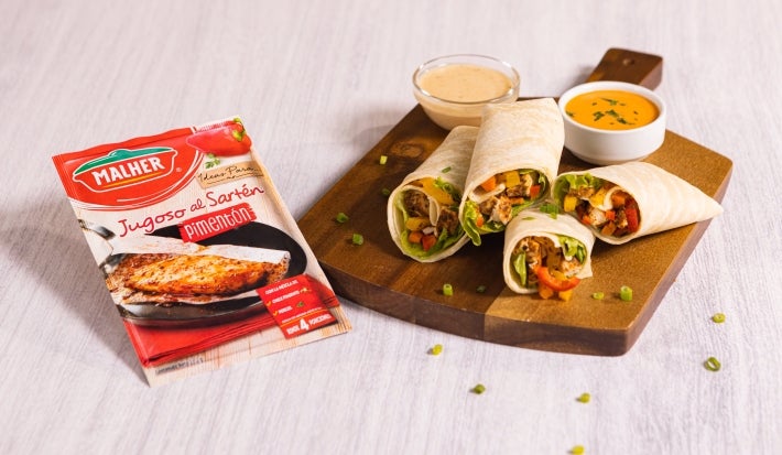 Wrap de Pollo con Vegetales