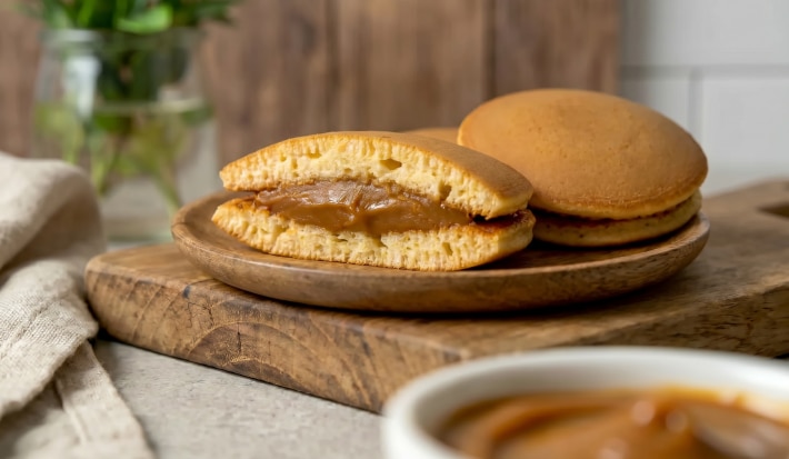 Dorayaki japonés (Pancakes) con Dulce de Leche