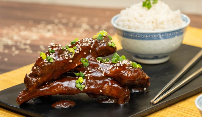 Costillas agridulces estilo chino