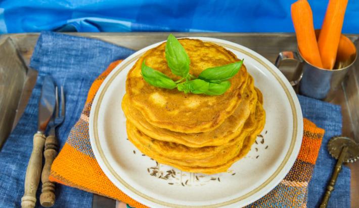 Pancakes Esponjositos de Zanahoria con NIDO® NUTRIADVANCE®