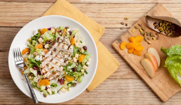 ensalada de pollo con mandarinas