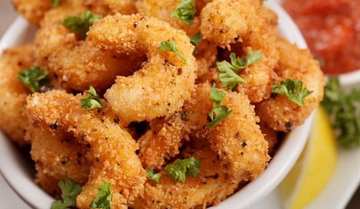camarones apanados en aifryer