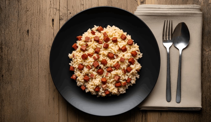 Arroz con Chorizo y Tocino