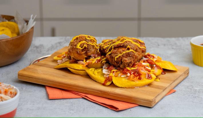 Pollo con Tajadas El Salvador