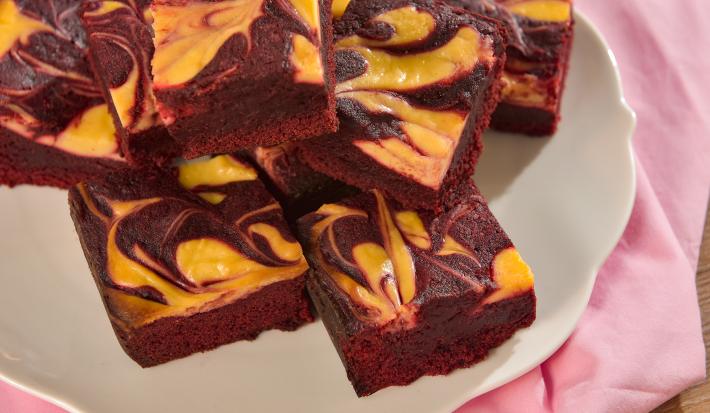 Brownies Red Velvet de Cheesecake