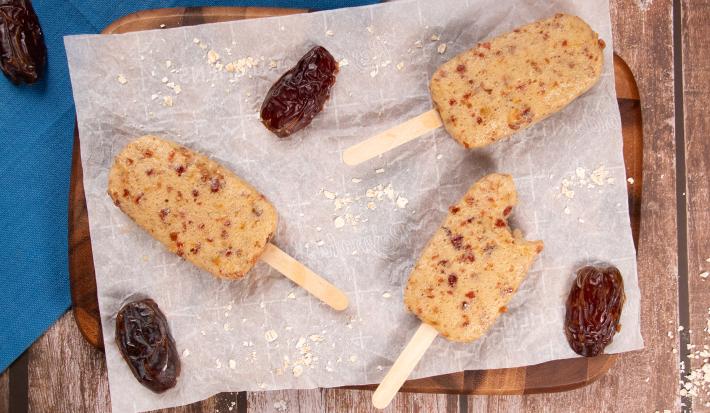 paletas de banana veganas