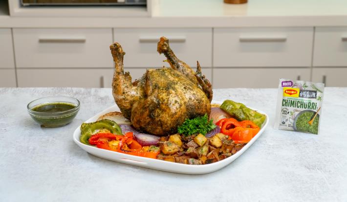 pollo al horno con chimichurri