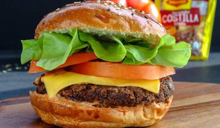 Hamburguesa de Frijoles Negros