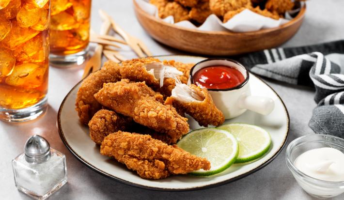 Tiras de Pollo fritas