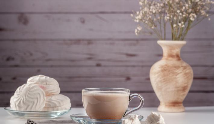 Café de chocolate blanco