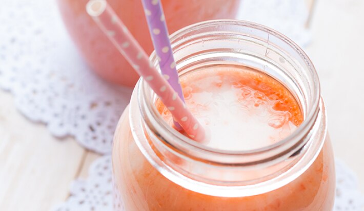 Batido de melón y fresas