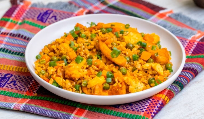 Arroz Frito Sabor y Color