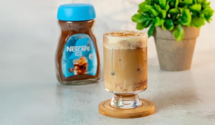 latte frío de canela