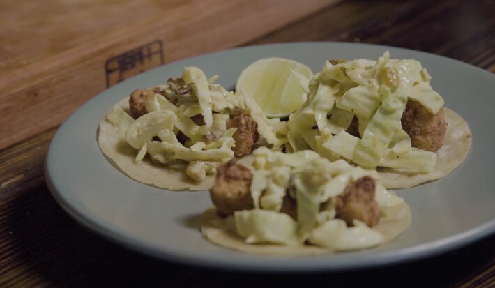 Fish tacos PIM PAM PUM