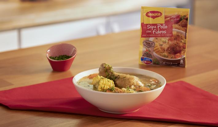 Sopa de Pollo con Verduras
