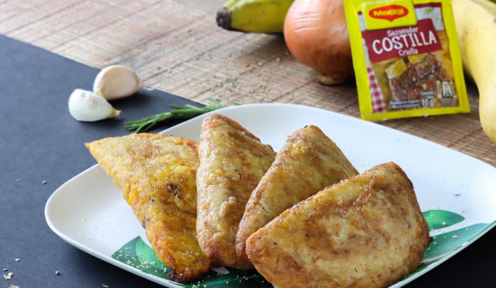 Empanadas de plátano con Frijoles