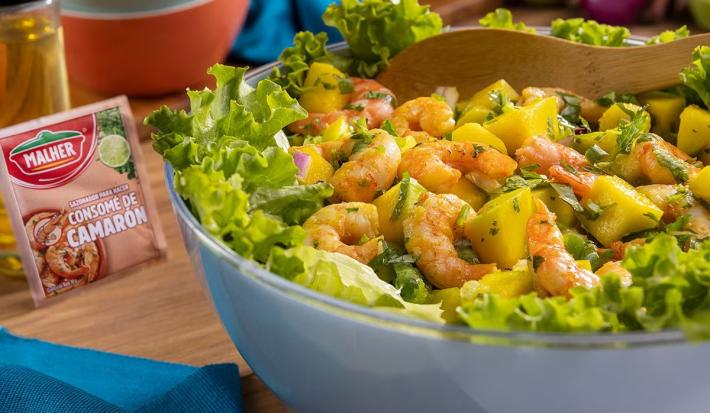 Ensalada de Camarón y Mango