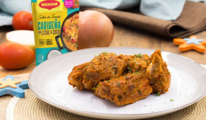 Pollo a la caribeña