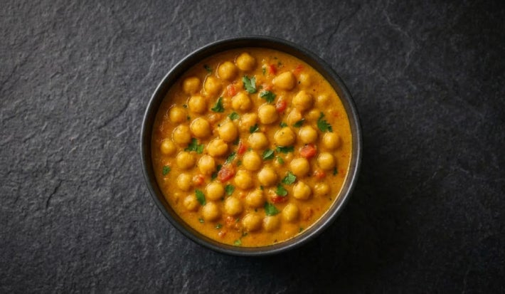Curry ligero de garbanzos