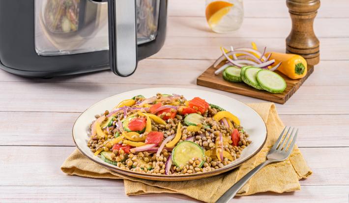 Guiso vegetariano mediterráneo Maggi con lentejas