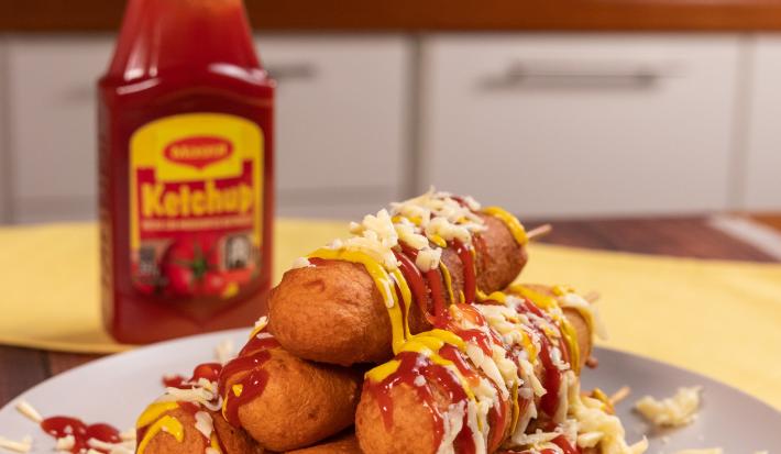 banderillas con queso mozzarella