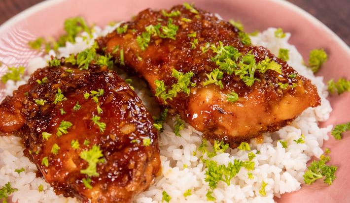 Pollo con Miel y Ajo