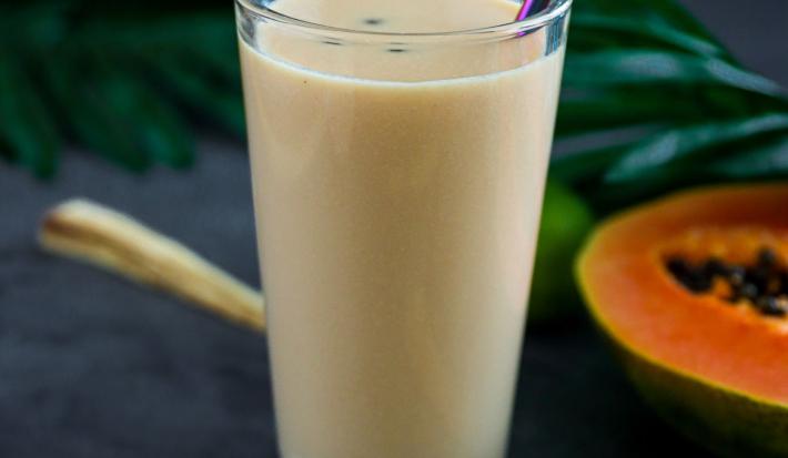 batido de papaya con cerevita avena